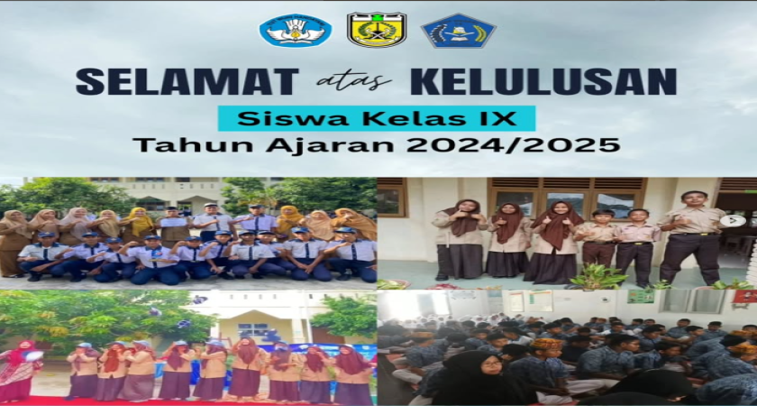 Selamat atas Kelulusan Siswa Kelas IX SMP Negeri 14 Banda Aceh Tahun 2025